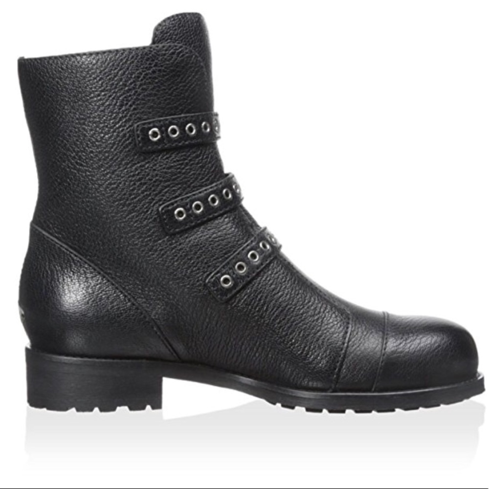 Jimmy Choo Triple Buckle Leather Black Boot - Picture 6 of 7